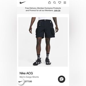 Nike ACG Men's Navy Blue Cargo Shorts